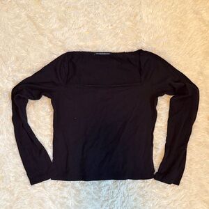 Brandy Melville Black Long Sleeve Top